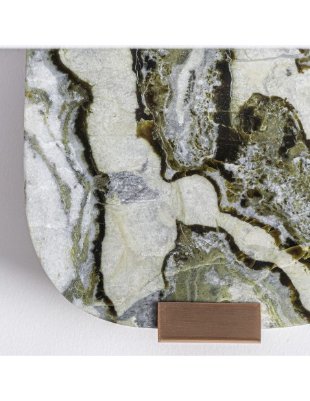 Aplique de Mármol Blanco y Acero Bronce – Vical Home