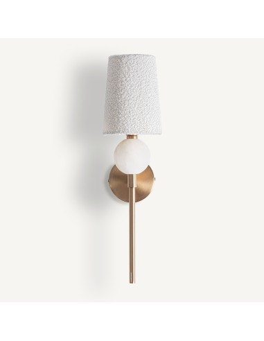 Aplique de Alabastro Bronce y Acero Blanco – Vical Home
