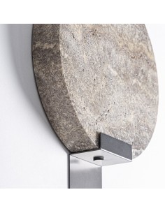 Aplique de Mármol Gris y Acero Negro – Vical Home 2