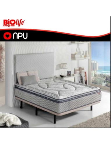 Colchón Moreno Repiso BioLife NPU – Muelle Ensacado Micro 1500 + Viscoelástica Gel + HR 35K Alta Resiliencia