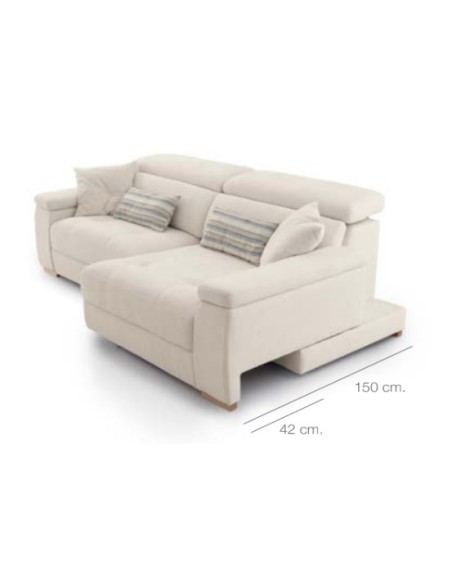 SOFÁ MAGNUM ASIENTOS Y BRAZOS-ARCÓN DESLIZANTE EN BLOQUE MAYOR TAPIZADOS