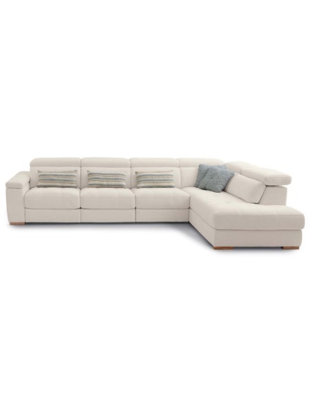 SOFÁ CHAISELONGUE 197CM MAGNUM ASIENTOS Y BRAZOS-ARCÓN DESLIZANTE EN BLOQUE MAYOR TAPIZADOS