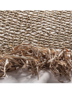 Panel decorativo Boho Marrón en Rafia y Madera – Vical Home 2