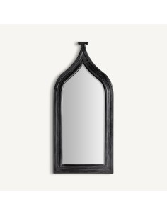 Espejo Barben Clásico en Negro con Madera DM – Vical Home