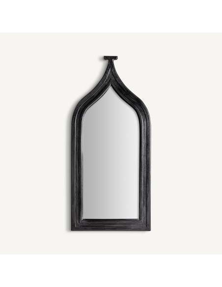 Espejo Barben Clásico en Negro con Madera DM – Vical Home
