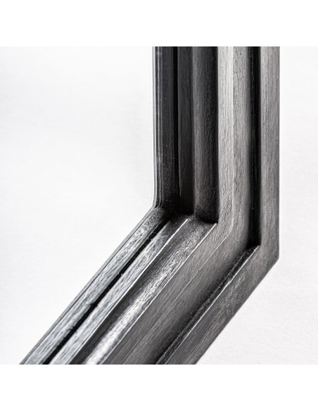 Espejo Barben Clásico en Negro con Madera DM – Vical Home