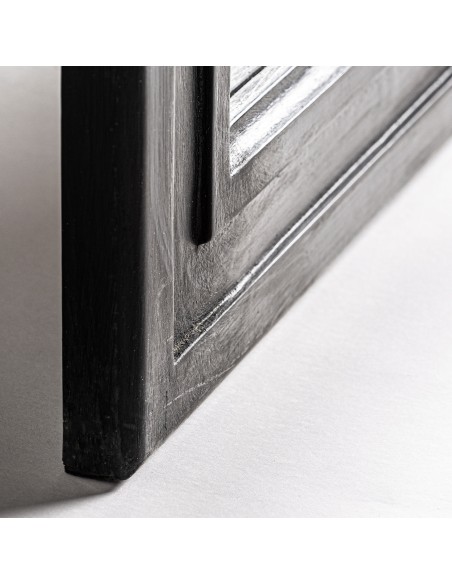 Espejo Barben Clásico en Negro con Madera DM – Vical Home