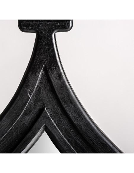Espejo Barben Clásico en Negro con Madera DM – Vical Home