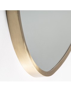 Espejo Art Déco Dorado en Acero y Cristal – Vical Home 2