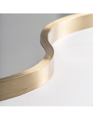 Espejo Art Déco Dorado en Acero y Cristal –...