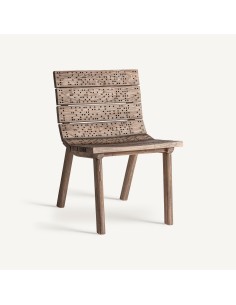 Silla de Comedor Jacquard Contemporánea en Madera de... 2
