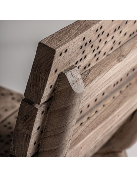 Silla de Comedor Jacquard Contemporánea en Madera de Roble – Vical Home