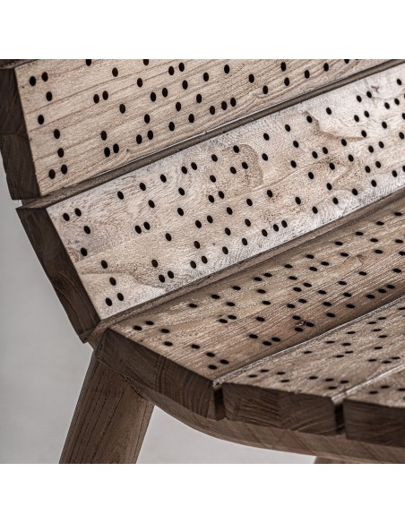 Silla de Comedor Jacquard Contemporánea en Madera de Roble – Vical Home