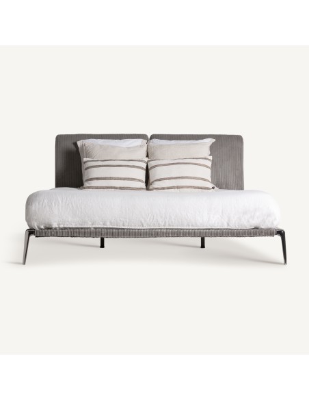 Cama Berlín de Estilo Industrial en Metal Gris – Vical Home