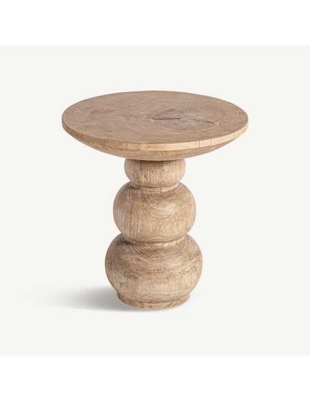 Mesa Auxiliar Rimini en Madera de Mango Marrón – VICAL Home