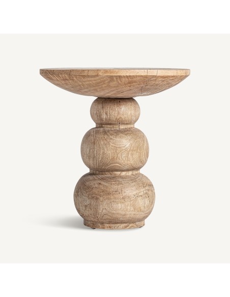 Mesa Auxiliar Rimini en Madera de Mango Marrón – VICAL Home