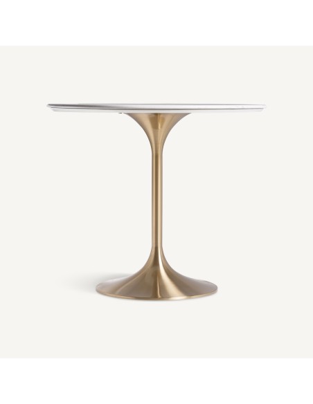 Mesa bar kelheim en Dorado y Porcelánico Blanco – VICAL Home