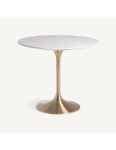 Mesa bar kelheim en Dorado y Porcelánico Blanco – VICAL Home