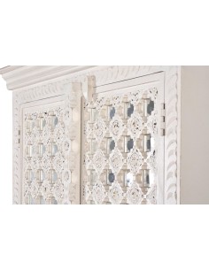 Armario Blanco de Madera de Mango con Cristal – Giner y... 2