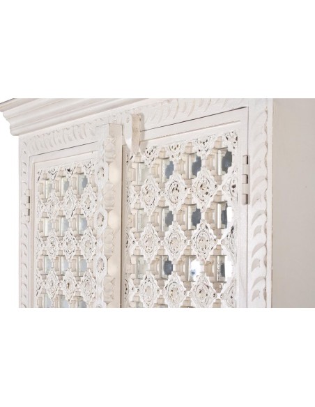 Armario Blanco de Madera de Mango con Cristal – Giner y Colomer