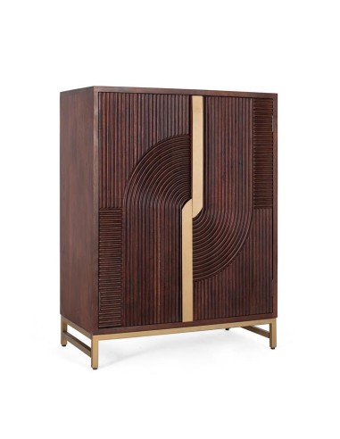 Mueble Bar de Madera de Mango y Metal Color...