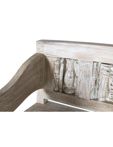 Banco de Madera Recuperada de Mango Blanco...