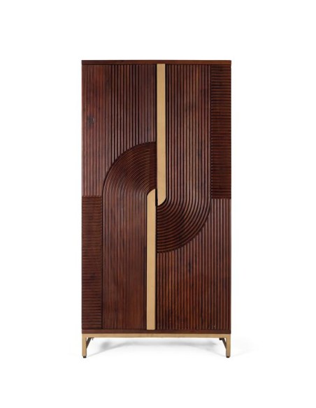 Mueble Bar de Madera de Mango y Metal Cerezo – Giner y Colomer