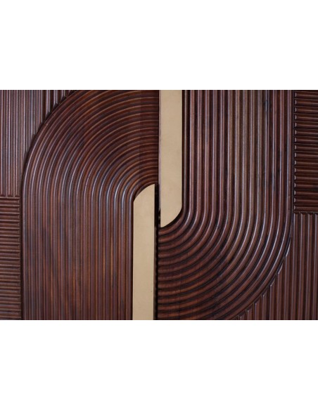 Mueble Bar de Madera de Mango y Metal Cerezo – Giner y Colomer