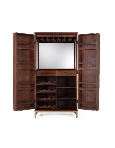 Mueble Bar de Madera de Mango y Metal Cerezo –...