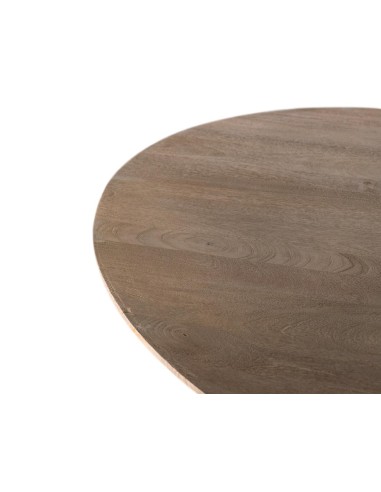 Mesa de Comedor Redonda de Madera de Mango...