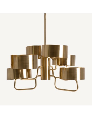 Lámpara colgante de acero dorado de Vical Home – Diseño elegante y moderno disponible en Luba Hogar.