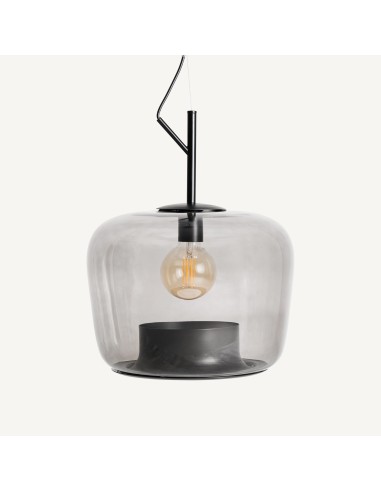 Lámpara colgante de cristal marrón y hierro de Vical Home – Diseño cálido y decorativo disponible en Luba Hogar.