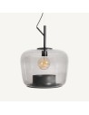 Lámpara colgante de cristal marrón y hierro de Vical Home – Diseño cálido y decorativo disponible en Luba Hogar.