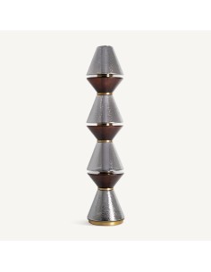 Lámpara de Pie Narel de Vical Home en Cristal Gris y...