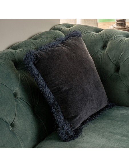 Cojín Zaid Azul de Vical home – Estilo Clásico en Terciopelo y Algodón