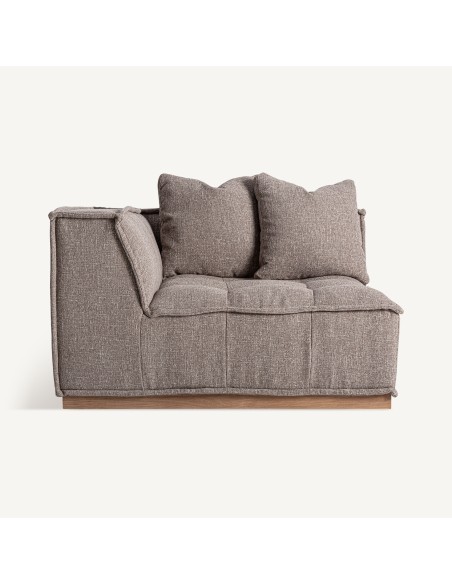 Módulo Sofá Esquinero Aspach Marrón de Vical Home – Diseño Contemporáneo con Acabado Jaspeado