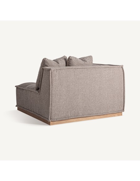 Módulo Sofá Esquinero Aspach Marrón de Vical Home – Diseño Contemporáneo con Acabado Jaspeado