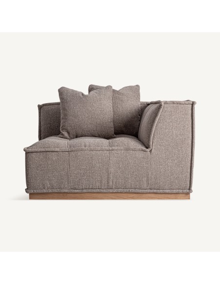 Módulo Sofá Esquinero Aspach Marrón de Vical Home – Diseño Contemporáneo con Acabado Jaspeado