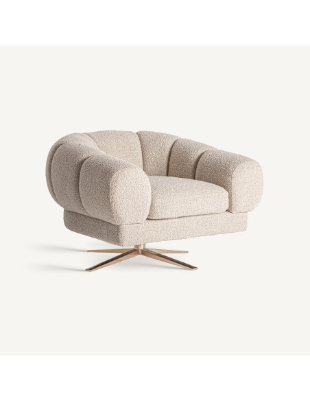 Sillón Elise Blanco Roto de Vical Home – Estilo Art Déco con Acabado Jaspeado