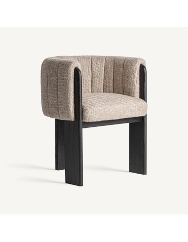Silla Cluny Gris Jaspeada de Vical Home – Diseño Contemporáneo con Madera de Roble