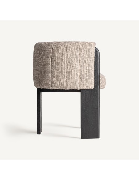Silla Cluny Gris Jaspeada de Vical Home – Diseño Contemporáneo con Madera de Roble
