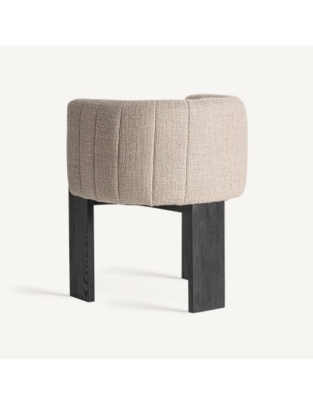 Silla Cluny Gris Jaspeada de Vical Home – Diseño Contemporáneo con Madera de Roble