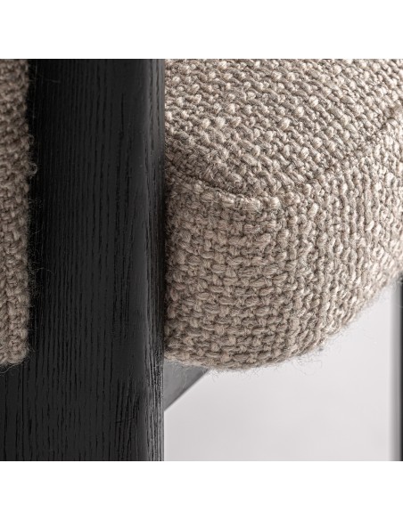 Silla Cluny Gris Jaspeada de Vical Home – Diseño Contemporáneo con Madera de Roble