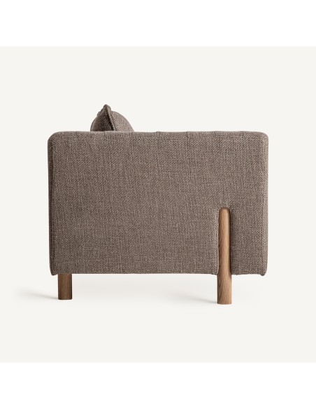 Sofá Carlton Beige de Vical Home – Estilo Colonial con Acabado Jaspeado y Madera Natural