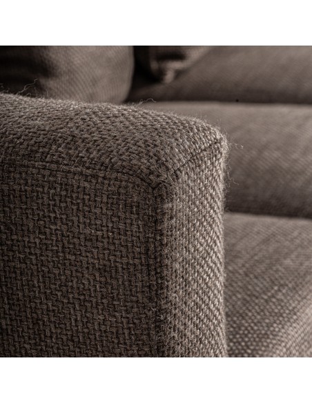 Sofá Carlton Beige de Vical Home – Estilo Colonial con Acabado Jaspeado y Madera Natural