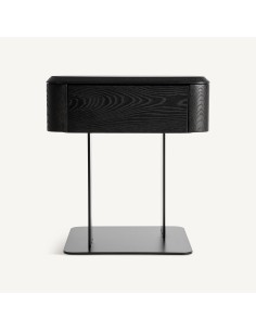 Mesita de Noche Vical Home en Madera de Olmo y Hierro...