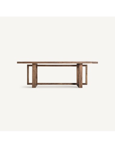 Mesa de Comedor Norvik de Madera de Olmo Marrón 220x100 cm – Vical Home