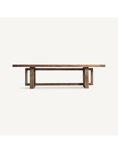 Mesa de Comedor Norvik de Madera de Olmo Marrón 280x105 cm – Vical Home