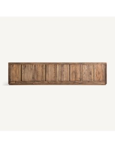 Mueble de TV Norvik de Madera de Olmo Marrón 280x46x65 cm...