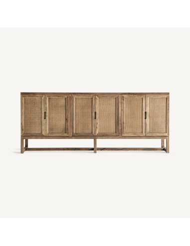Aparador Byremo de Madera de Olmo Marrón 220x45x90 cm – Vical Home